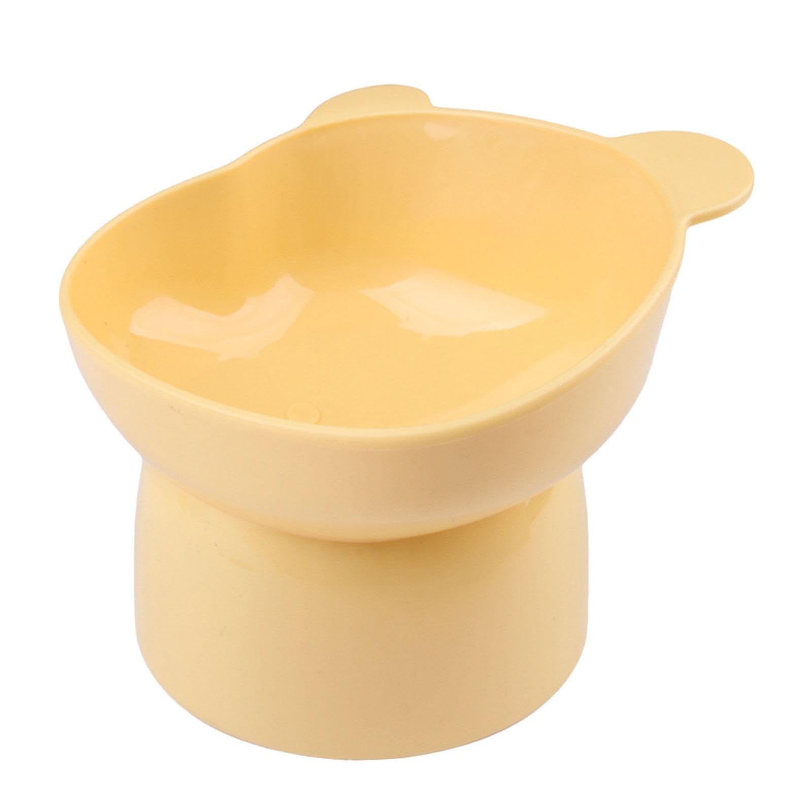 Atorse Elevated Cat Bowl Durable Non Slip Raised Cat Bowl For Small And Medium Dogs Yellow|Pet Supplies|Cat Supplies|Dishes Feed