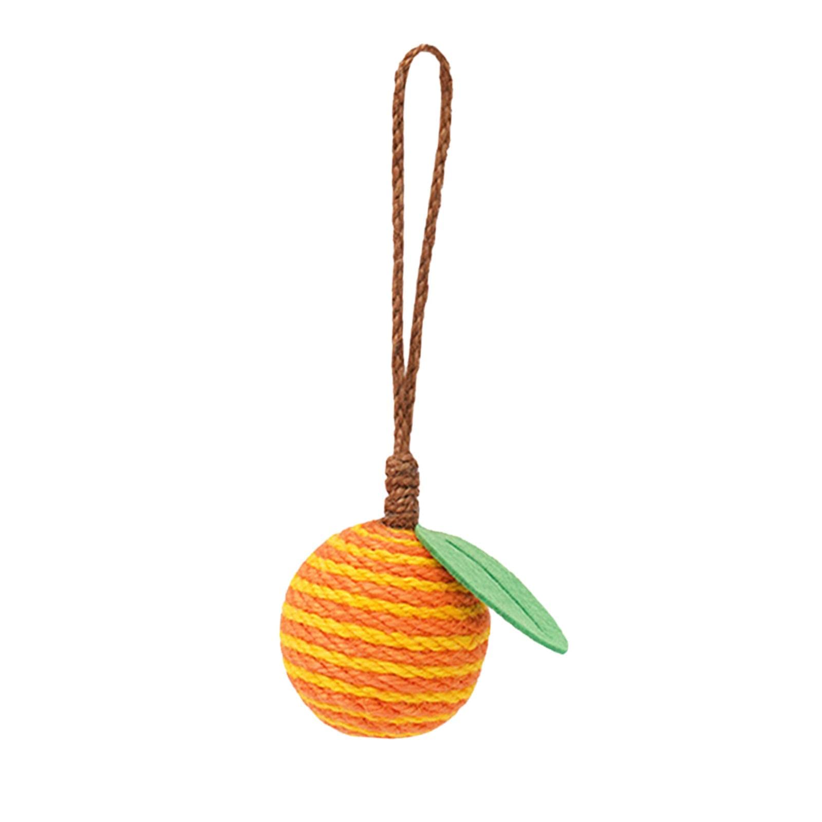 Atorse Chew Cat Toy Scratching Interactive Cat Toys Cat Toys Ball Orange 20Cmx9Cm|Pet Supplies|Cat Supplies|Toys