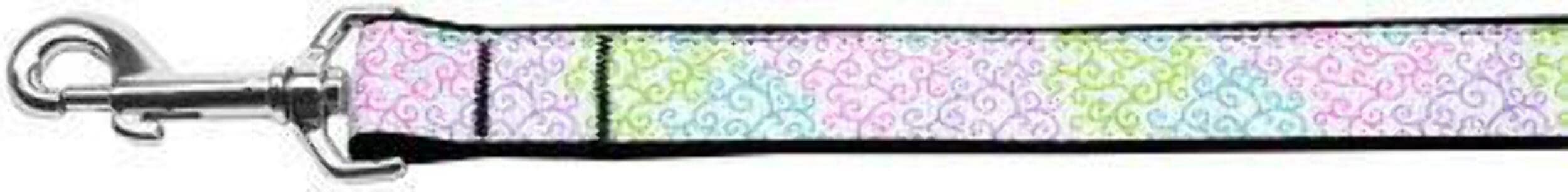 Pet Dog & Cat Nylon Collar or Leash, "Summer Swirls" 3/8" w x 6 ft. leash
