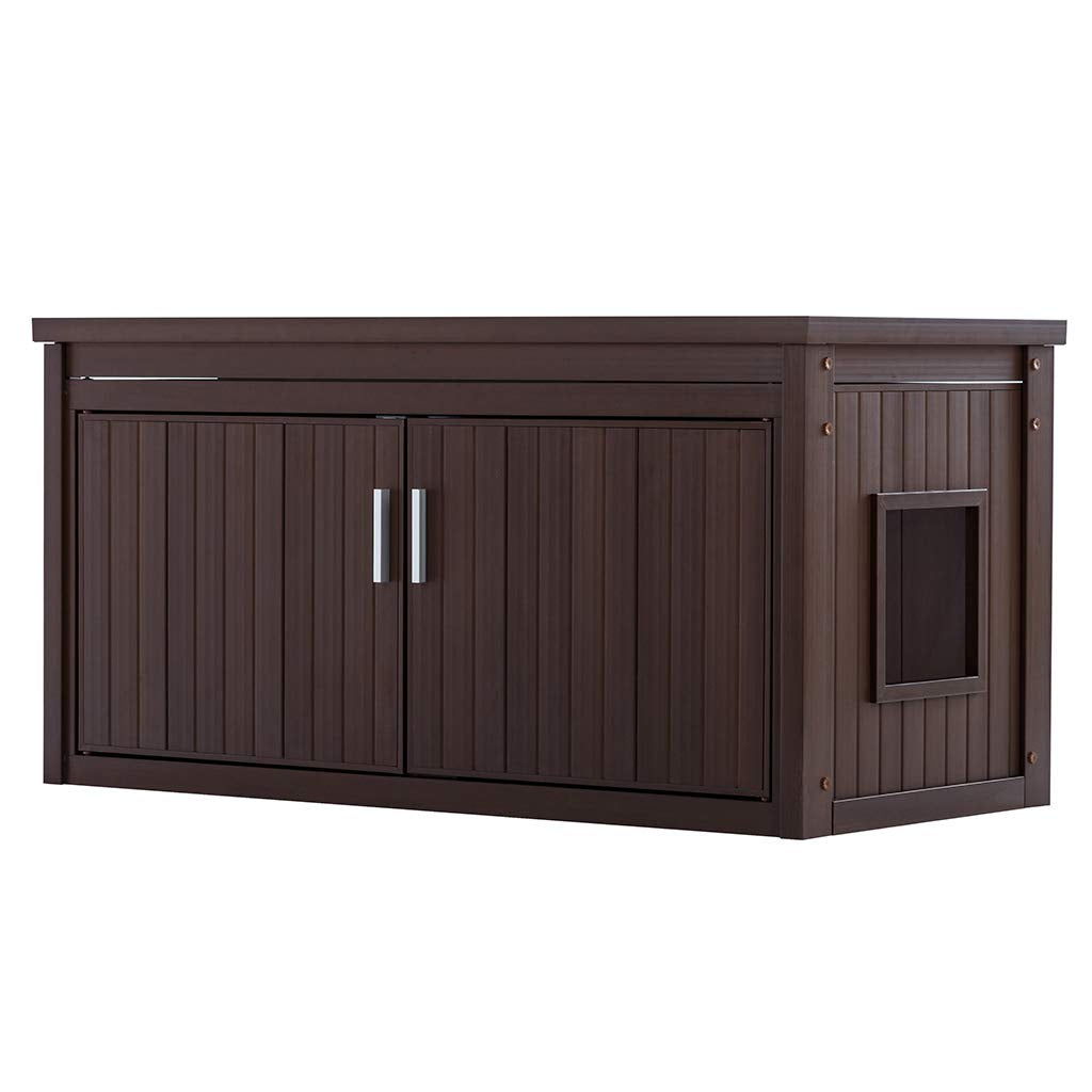Litterloo Bench, Litter Box Cover /Russet