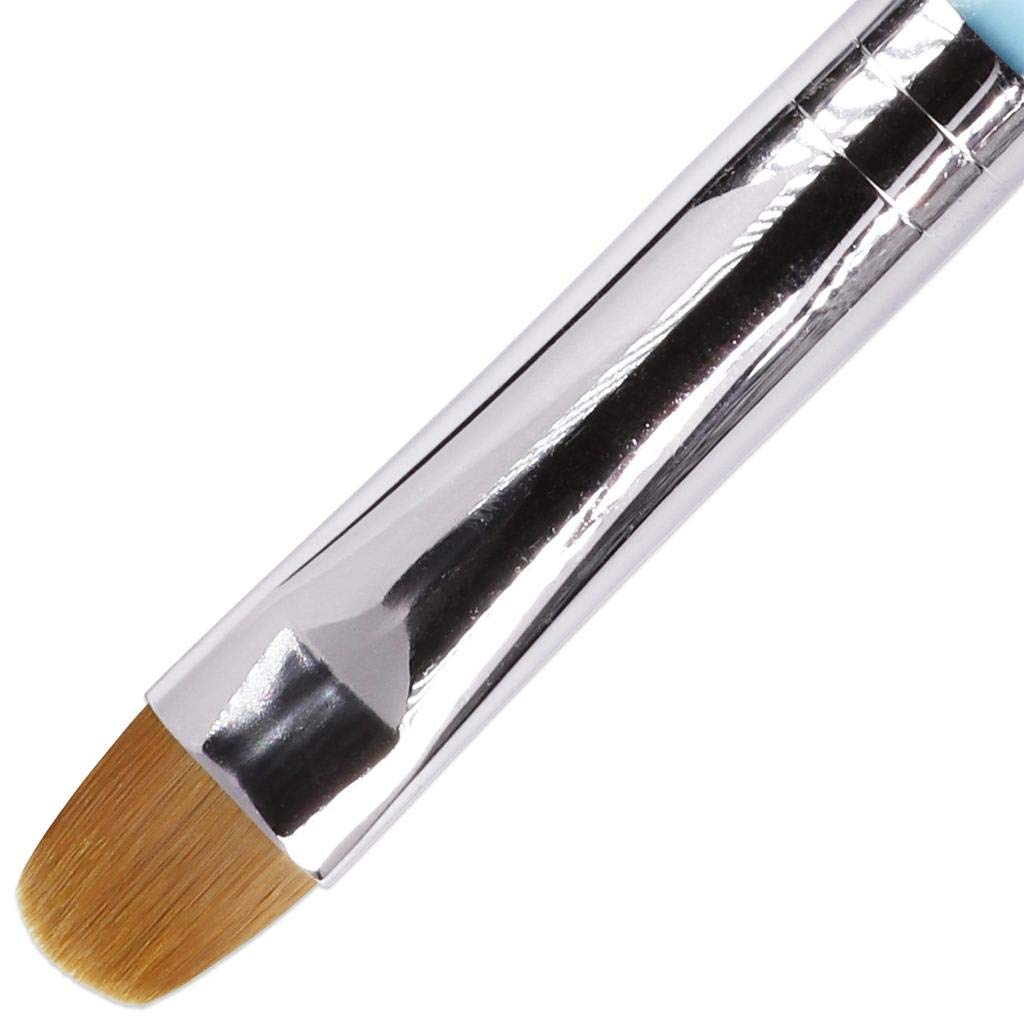 Ivy L 2- Way French Gel Acrylic Nail Art Kolinsky Brush With Dotting Tool For Professional Manicure Cuticle Clean Up Nail Art De