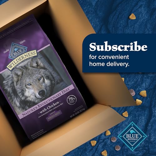 Blue Buffalo Wilderness High-Protein Small-Bite Dry Dog Food for Adult Dogs, Made in The USA with Natural Ingredients Plus Whole