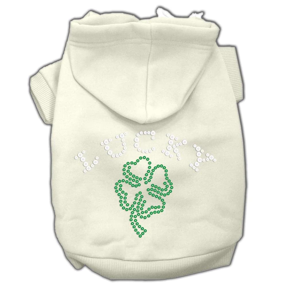 Mirage Pet Products 20-Inch Four Leaf Clover Outline Hoodies, 3X-Large, Pink