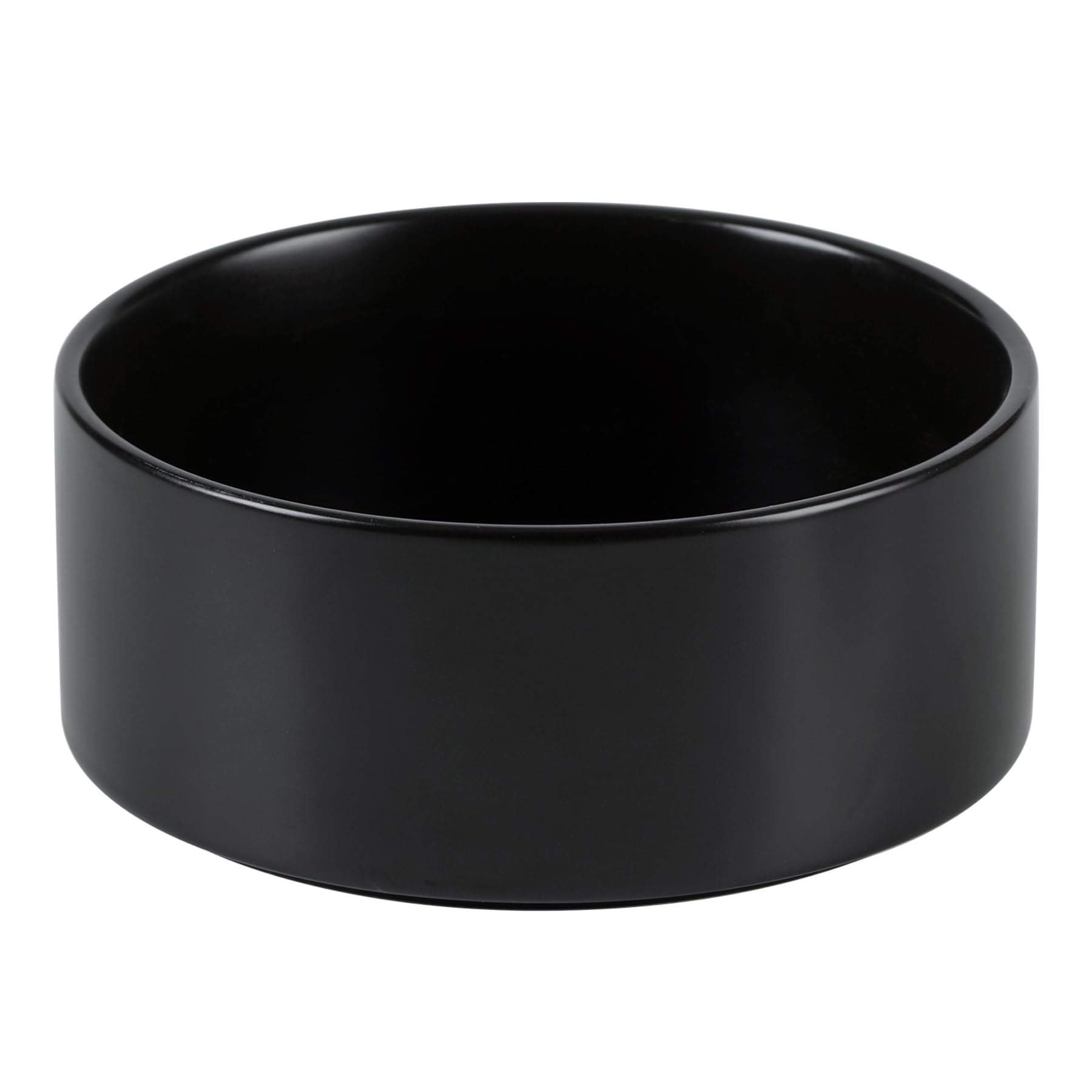 Havniva Non-Slip Ceramic Dog Food Bowl - Protects Large Dog s Cervical Spine (8in, Black)