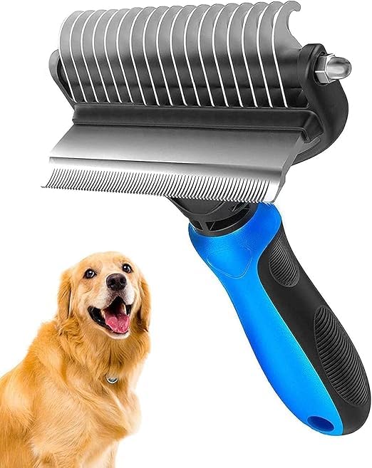 Cozora Dog Deshedding Brush,Pet Undercoat Rake For Cats And Small Dog, Grooming Tool, Dematting Combs Easily Remove Mats, Tangle