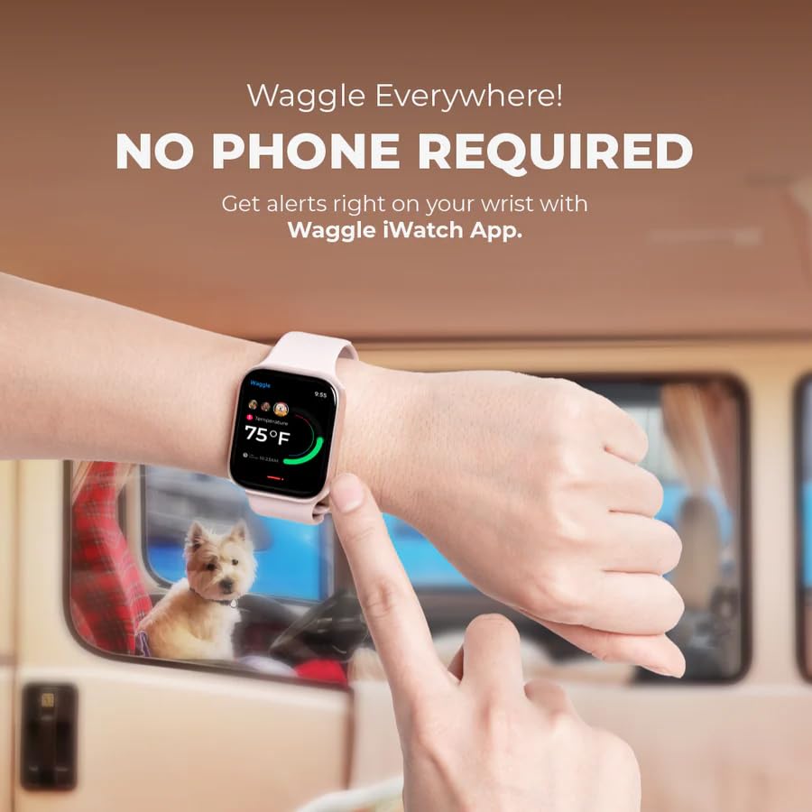 Waggle Rv/Pet Safety Temperature Monitor - Pro (Gps) | 4G Lte, Instant Power Outage/Temp/Humidity Alerts | Gps & Geofencing For Rvers.