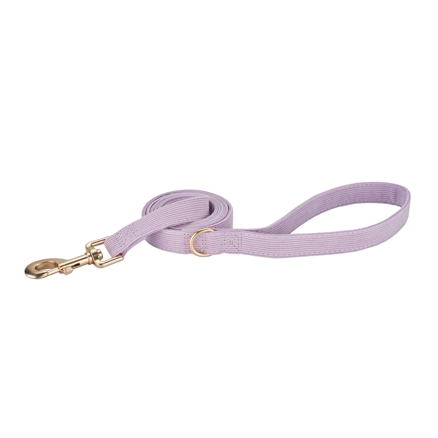 Petiry Soft Corduroy Fibric Dog Leash, 5 Feet Length Lead With Heavy Duty Rotating Hook, For Small Medium Dogs.(S,Purple)