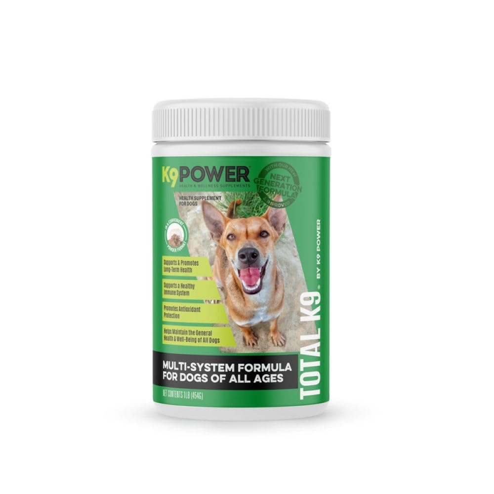 K9 Power Total K9 for Dogs 1lb - Supports Joint Health - Boosts Immune Function -Enhances Muscle Strength - Promotes a Healthy C