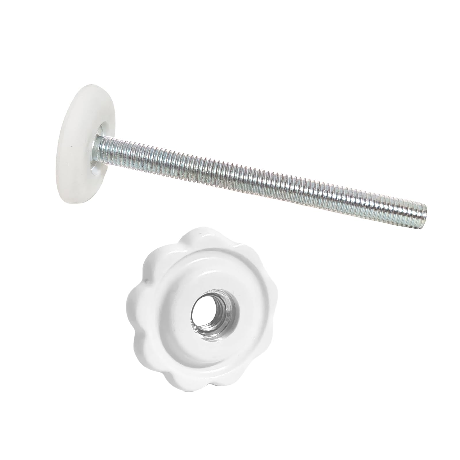 4 Pack Baby Gate Threaded Spindle Rod 8MM(M8), Replacement Screw Bolts Hardware Parts Kit for Pet & Dog Pressure Mounted Safety
