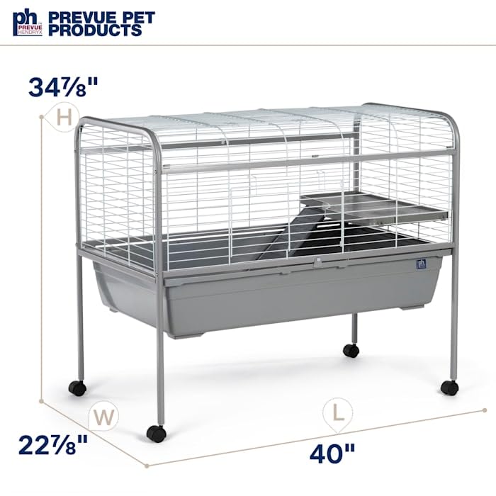 Jumbo Small Animal Home with Stand Gray