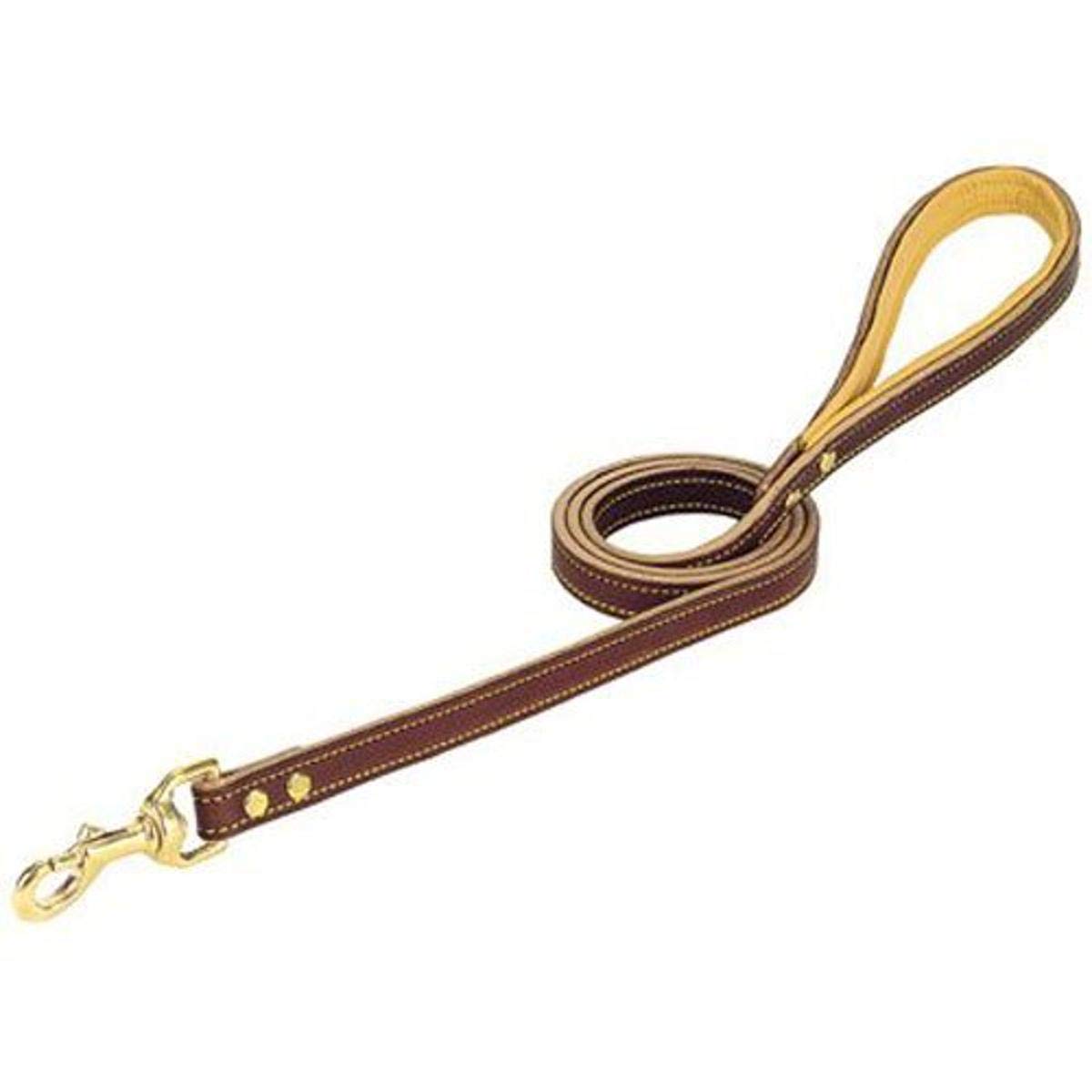 Weaver Leather Pet Deer Ridge Leash, 3/4 x 4 , Brown