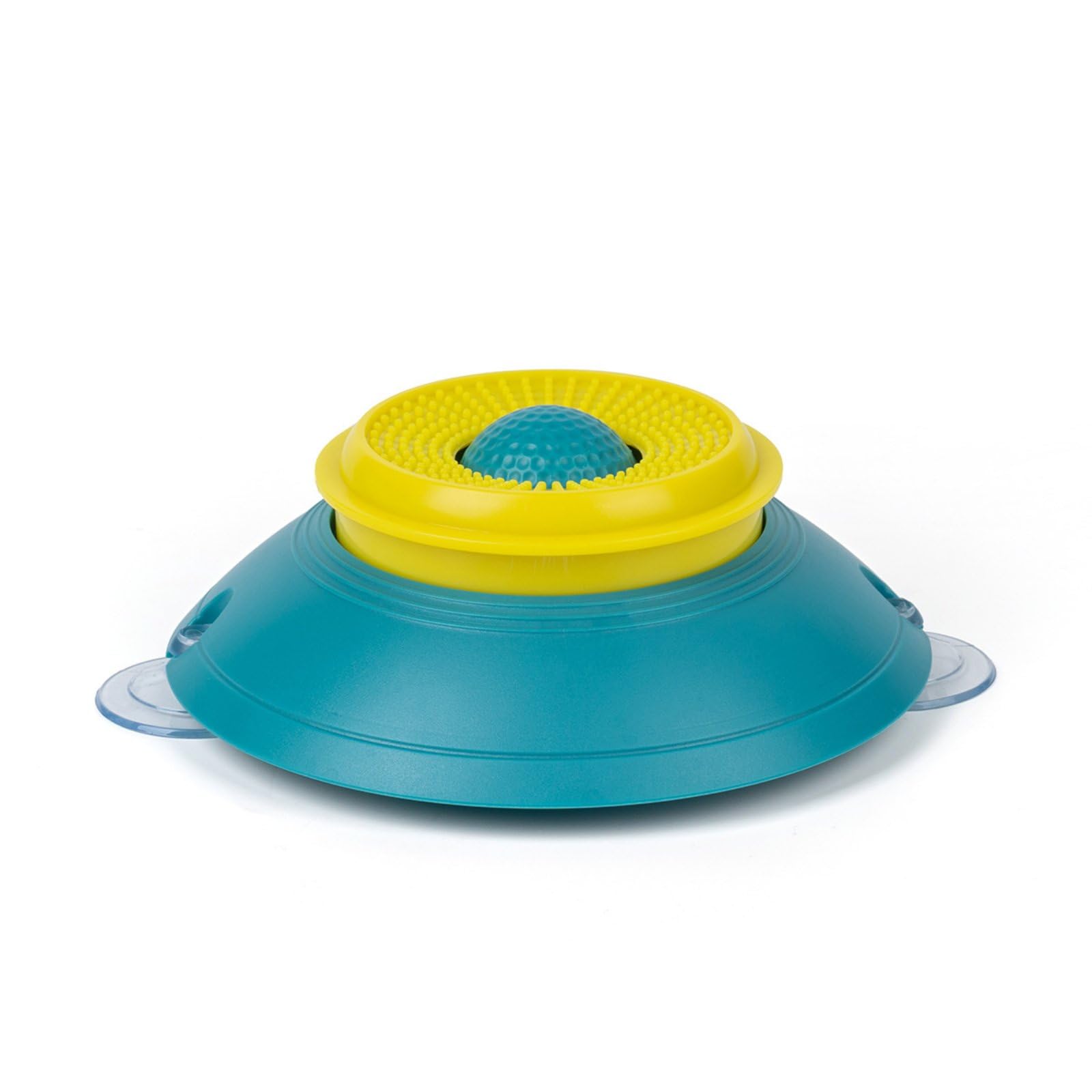 Heavenglow SpillProof Lick Feeder Interactive Feeding AntiSlip Lick Bowl Enrichment Toy Dog Slow Feeder Bowl, Lake Blue