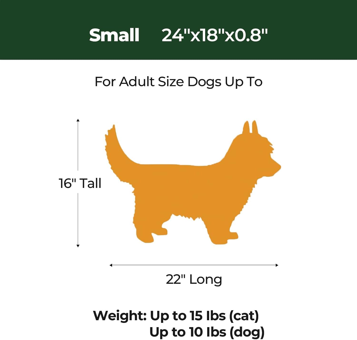 BALANCE Dog Crate Pad, Dog Foam Crate Mat Kennel Pad, Washable Water-Resistant Pet Bed Flat Dogs Cage Mat for Small Dogs, 2 Pack