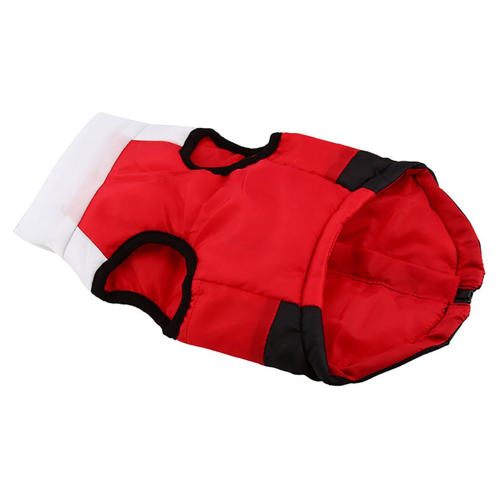 Marupet Winter Dog Vest - Warm Windproof Coat For Small Medium Dogs In White/Red/Black - Xxs