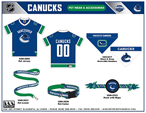 Nhl Vancouver Canucks Bandana For Dogs & Cats, Large/X-Large. - Cute & Stylish Bandana! The Perfect Hockey Fan Scarf Bandana, Gr