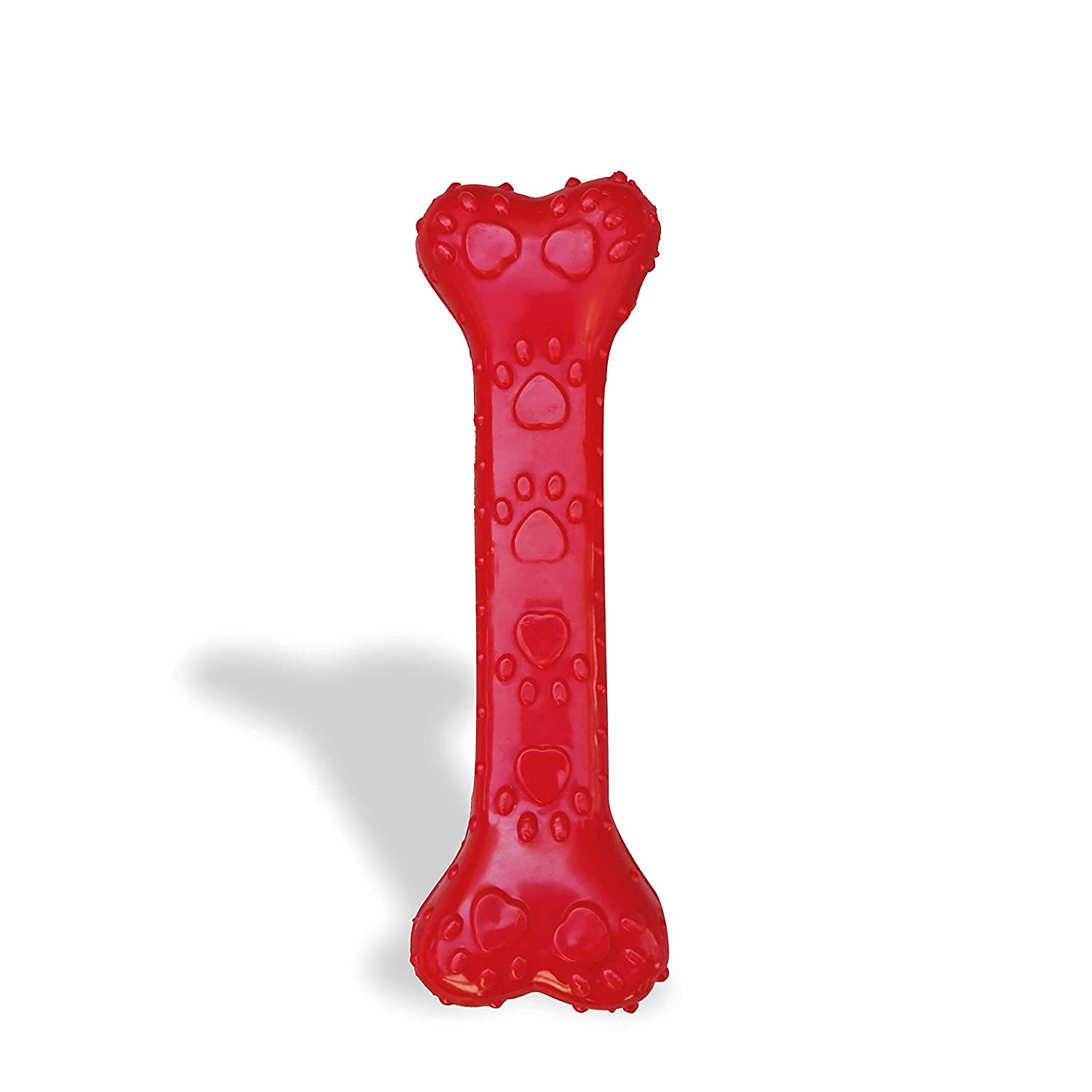 RvPaws NonToxic Natural Rubber Dog Chew Toy Puppy/Dog Teething Toy Medium Size (Bone Toy)