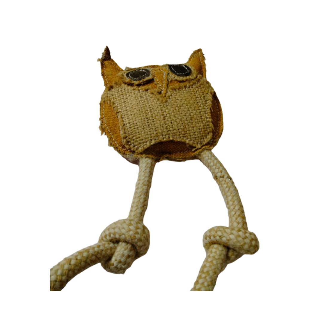 Tailtec Jute Toy For Teething Puppies And Adult Dogs | Fun Owl Design | Durable And Safe Chew Toy For Interactive Play | Ideal F