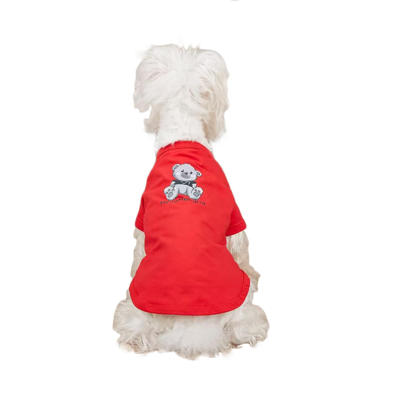 Mengmengda Dog Shirt For Small Medium Dogs Male Famale,Outdoor Cartoon Clothes For Dogs, Schnauzer, Chihuahua, Dachshund, Puppy 
