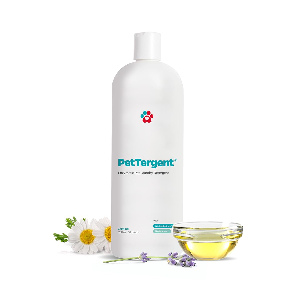 Pet Parents Pettergent, Enzymatic Pet Laundry Detergent, 32 Oz 32 Loads Pet Stain Remover & Pet Odor Eliminator, Laundry Deterge