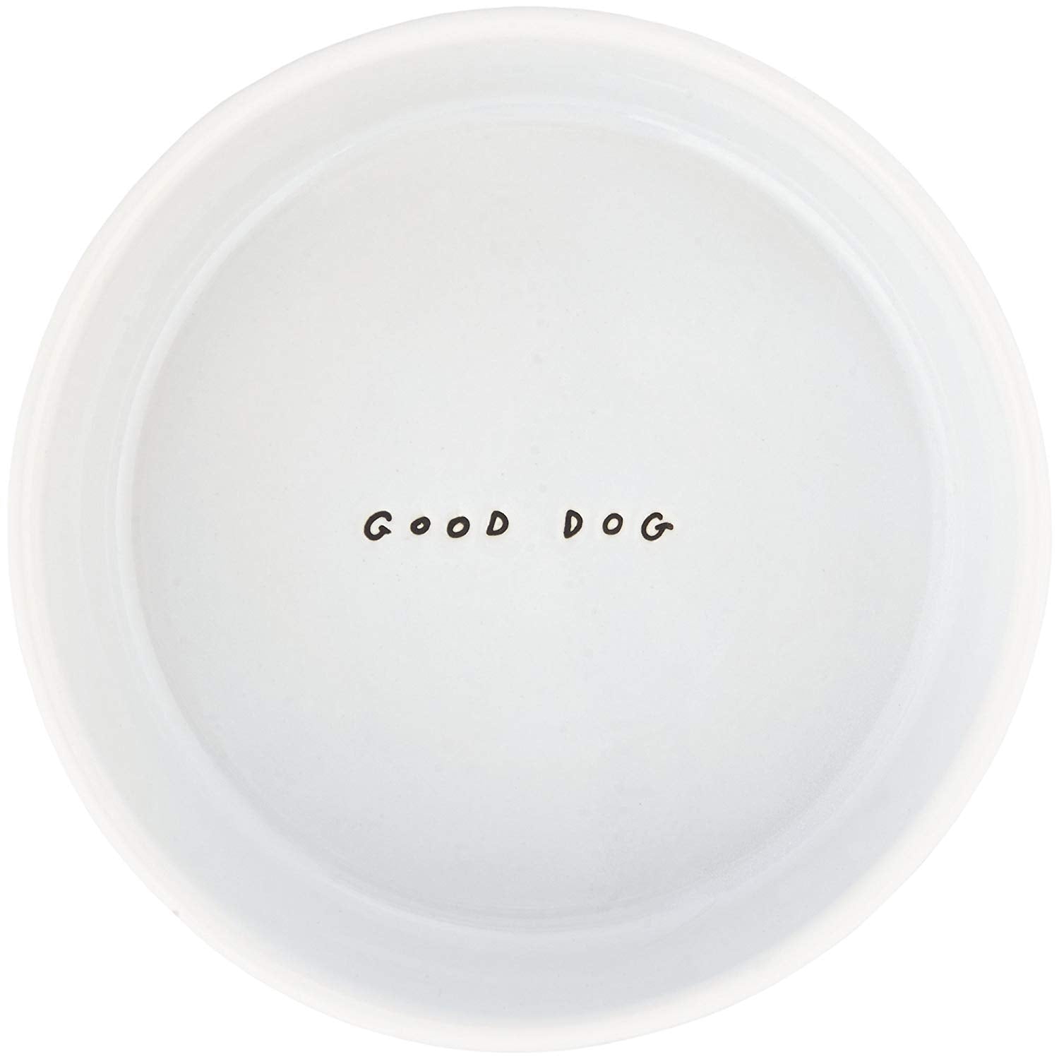 Harmony Ceramic Dog Bowl, 3 Cups, Medium Size, White, Durable and Stylish Pet Dish