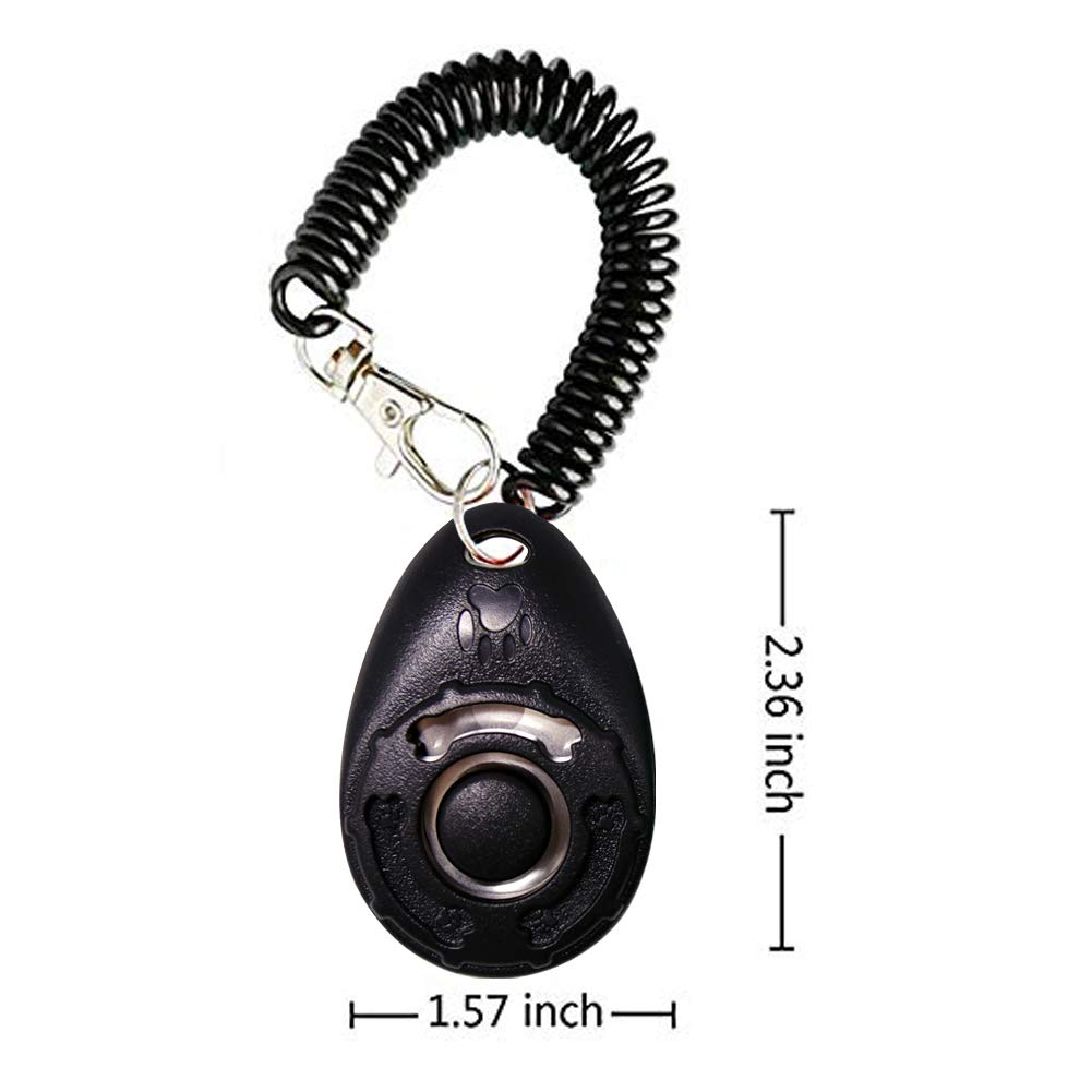 Dog Training Clicker With Wrist Strap - Oyefly Durable Lightweight Easy To Use, Pet Training Clicker For Cats Puppy Birds Horses. Perfect For Behavioral Training 4-Pack (4Colour)