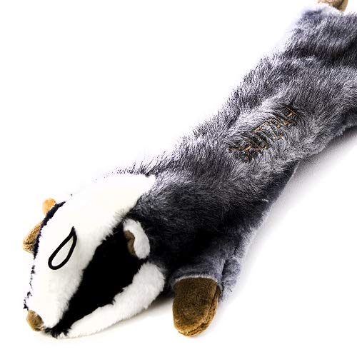 Copa Judaica Chewish Treat Chutzpah The Badger Squeaker Plush Dog Toy, 22.5 By 7-Inch, Multicolor