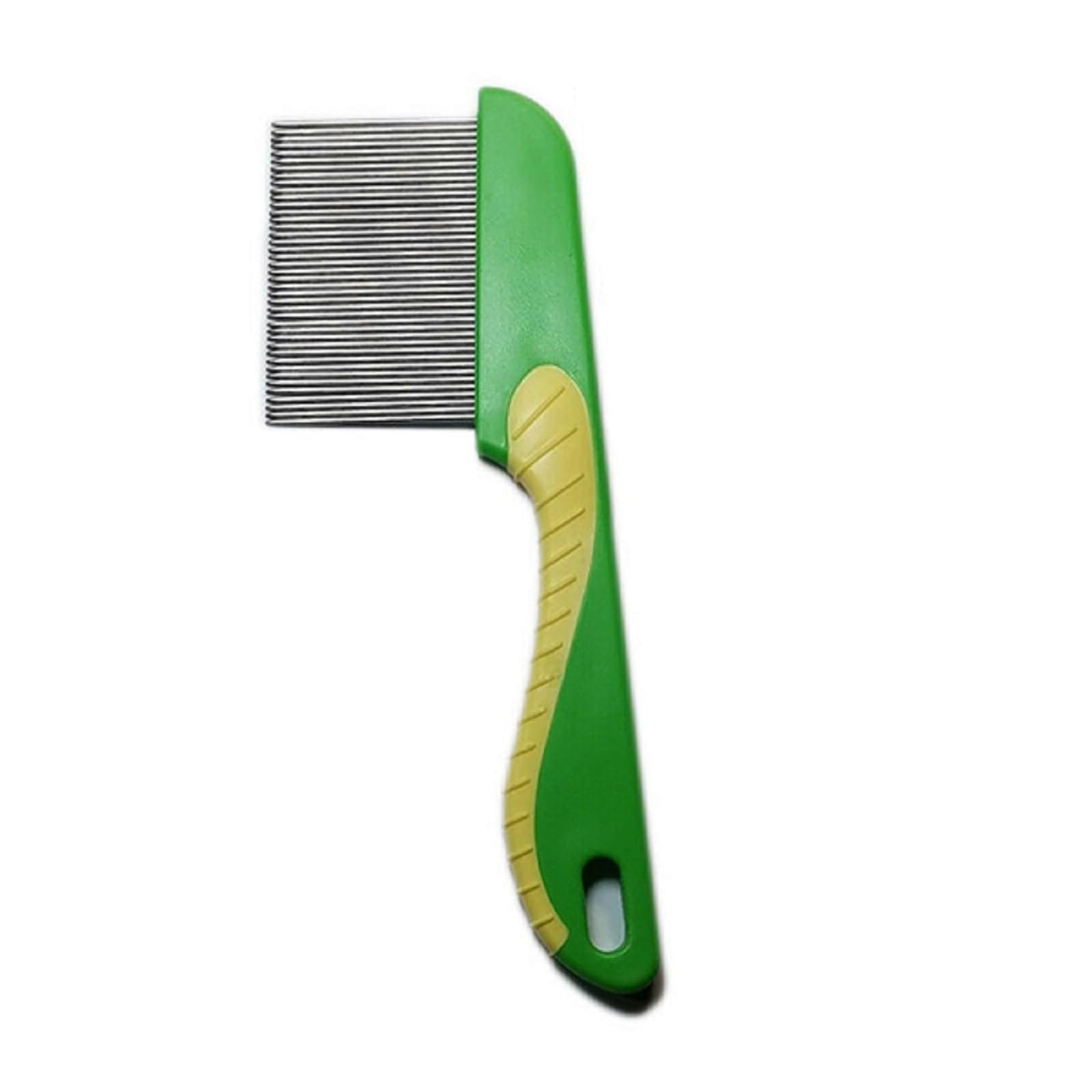 Emily Pets Flea Rubber Handle Single Side Steel Needles Pet Comb Get More Ticks & Fleas Comb, Hairbrush For Puppies & Dogs, 6Inc