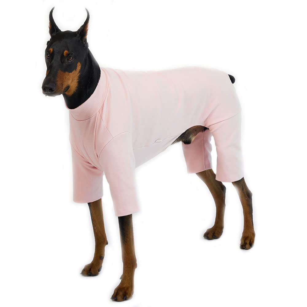 Lucky Petter Dog Pajamas For Small Dog Basic Onesie Doggie Jammies Dog Shirt Stretchable Dog Jumpsuit Bodysuit Pjs (4X-Large, Ba