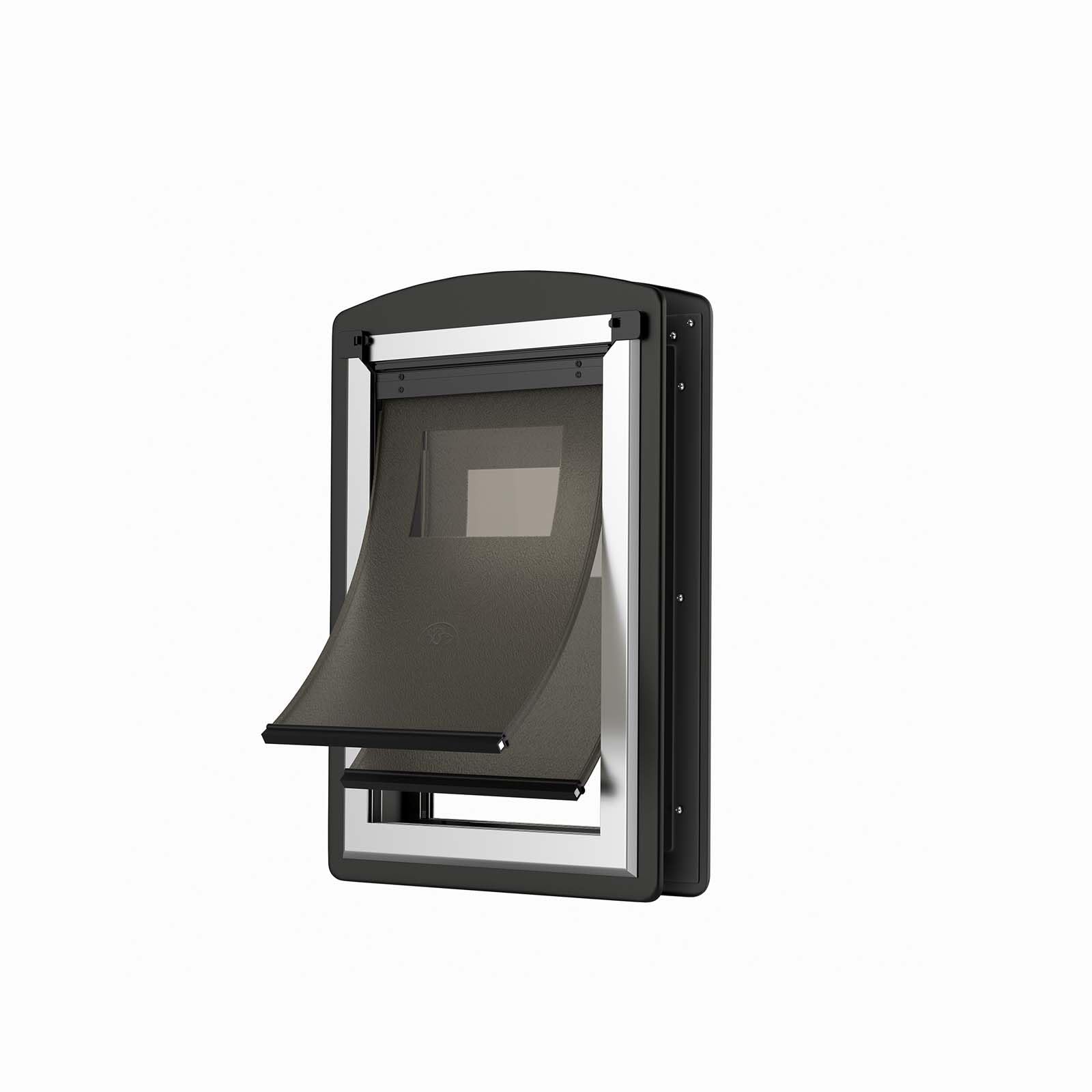 Sammak Pet Door For Door. Small Doggy Door And Cat Door With Steel Frame And Double Flaps, Easy To Install, Energy Efficient Dog