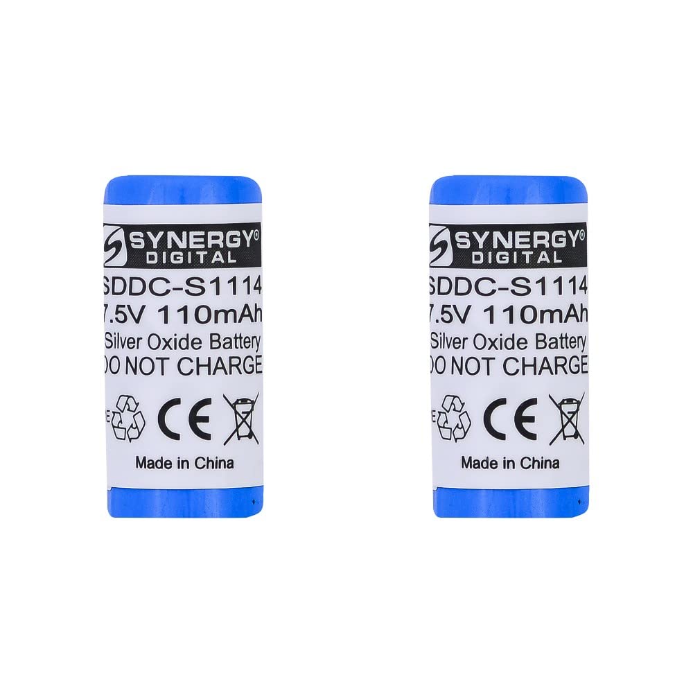 Synergy Digital Dog Collar Batteries, Compatible with Pet Stop UltraMax Receiver Dog Collar, (Silver Oxide, 7.5V, 110 mAh) Ultra