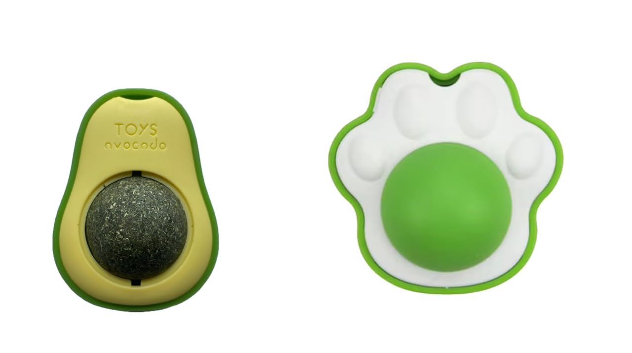 Urban Pet Gallery Catnip Toy Rotatable, Cat Chew Toy Edible Licking Toy For Cats/Kittens And Catnip Toy Rotatable, Cat Chew Toy 