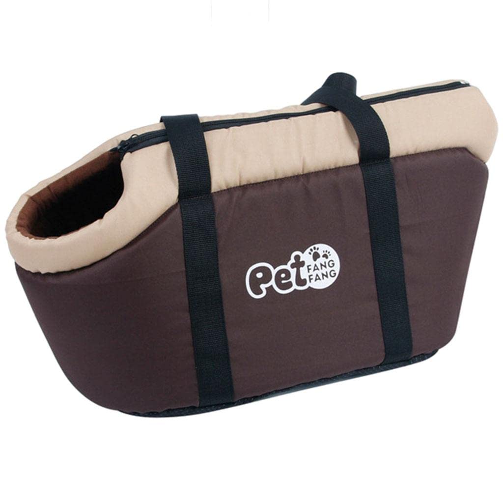 MYADDICTION Pet Dog Carrier Travel Tote Bag Comfort Case Soft Sided Breathable Coffee S