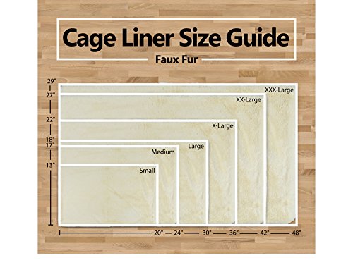 DII Cage Liner Faux Fur Cranberry Lg