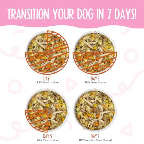 Weruva Meals n More Natural Wet Dog Food, Wok The Dog Plus Digestive Support, 3.5oz Cup (Pack of 12)