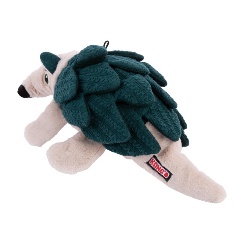KONG Layerz Forage - Crackle Material with Plush Pockets for Treat Dispensing - Dog Toy (Armadillo)
