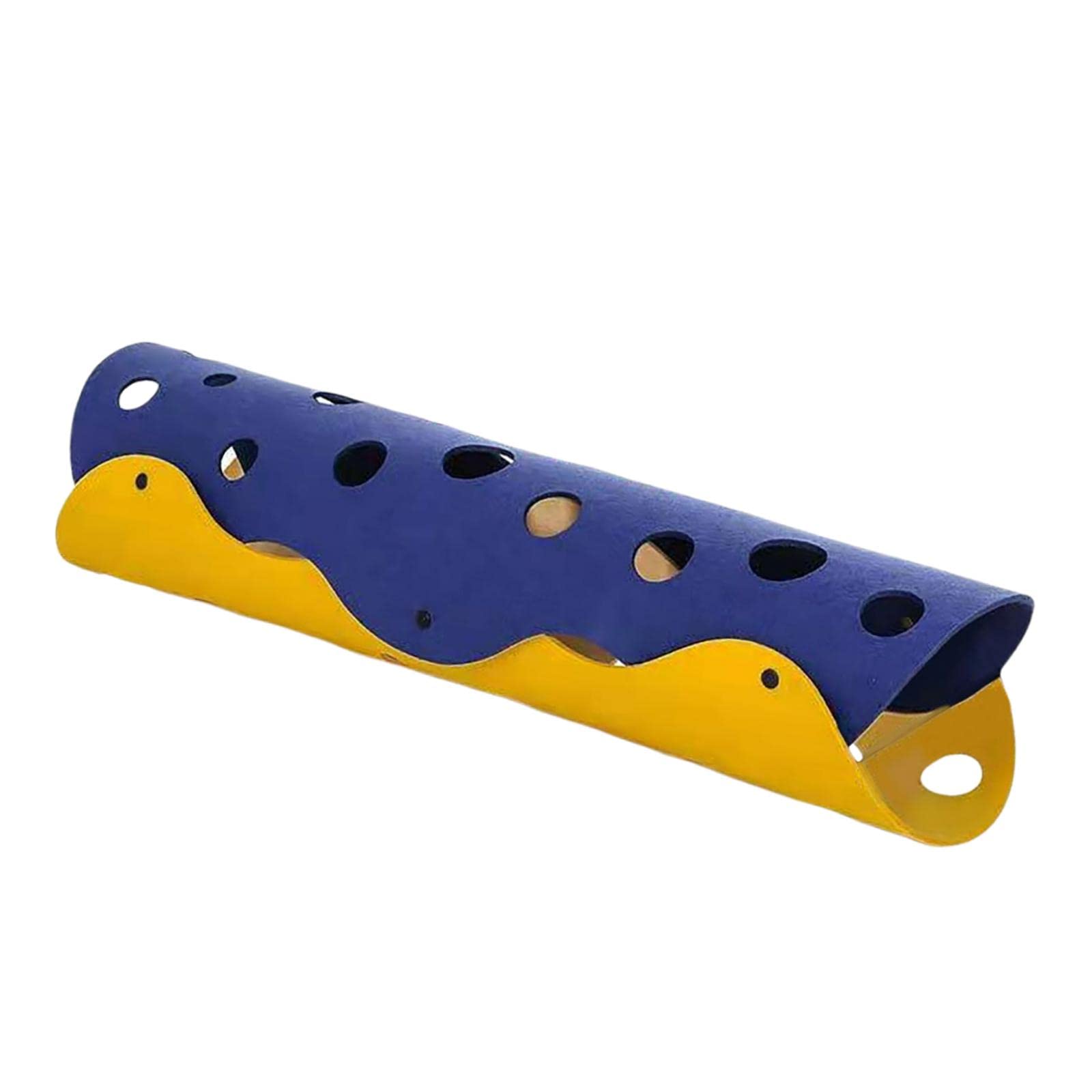 Atorse Folding Cat Tunnel Tube Rabbit Ferrets Diy Nest Indoor Play Yellow Blue 5Mm|Pet Supplies|Cat Supplies|Toys