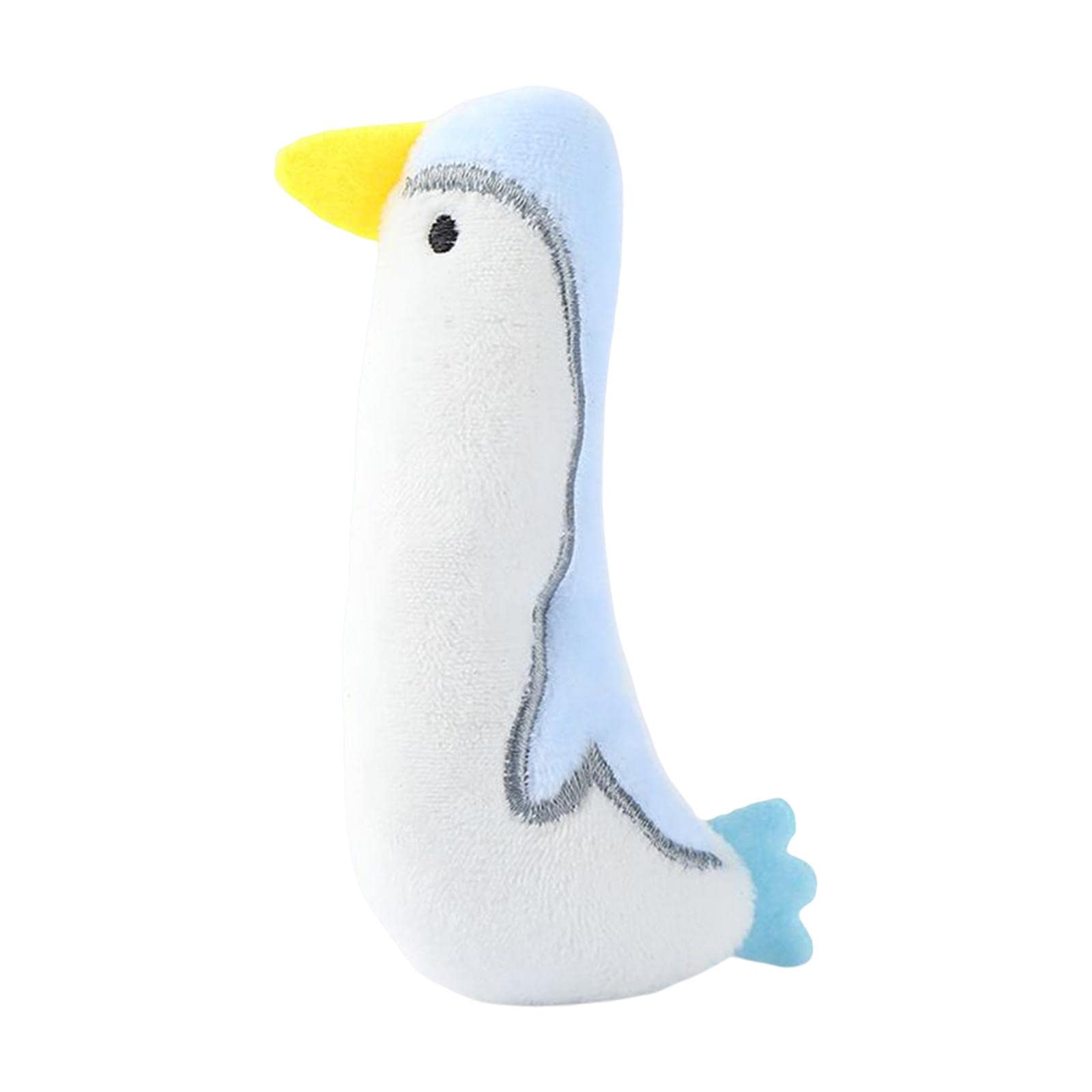 Ecomistiq Cat Catnip Toy Gift Kitten Interactive Plush Bite Resistant Chewing White Duck 12Cm| Toys| Supplies |Pet