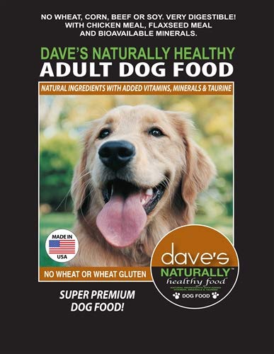 Daves Pet Food Naturally Healthy Adult Dry Dog Food, 18 lb,Brown