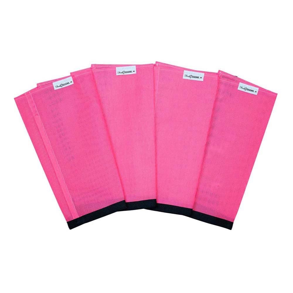 SHOOFLY Horse Leggins, Patented Loose Fitting Boots, Breathable Plastic Mesh (Pink/Medium)