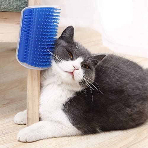 Rvpaws Cat Self Groomer Wall Corner Groomers Soft Grooming Brush Massage Combs For Short Long Fur Cats, Softer Massager Toy For 