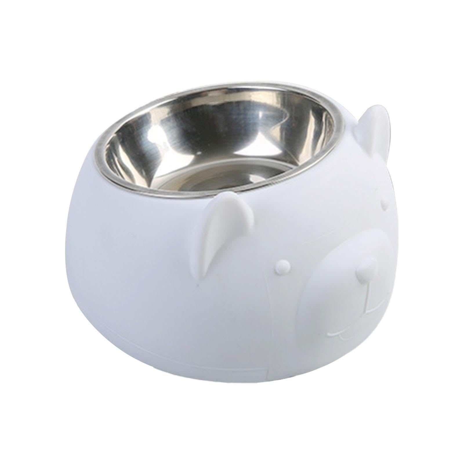 Atorse 15 Tilted Dog Bowl Cute Pet Supplies Pet Feeder For Dog Kitten Indoor Cats Whitepet Supplies | Dog Supplies | Dishes, Fee