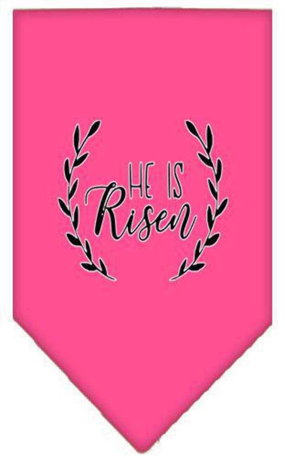 Mirage Pet Products He Is Risen Screen Print Bandana Cocoa Large