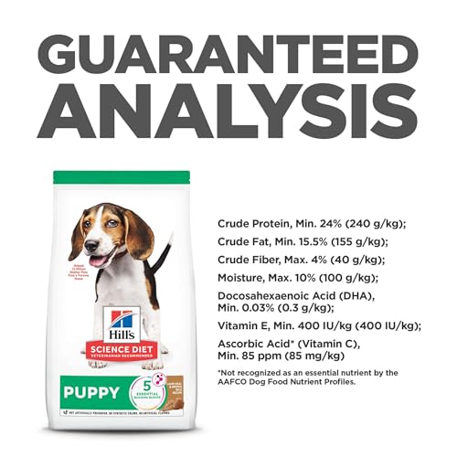 Hill's Science Diet Puppy Dry Dog Food, Lamb & Brown Rice, 25 lb Bag, Premium Nutrition