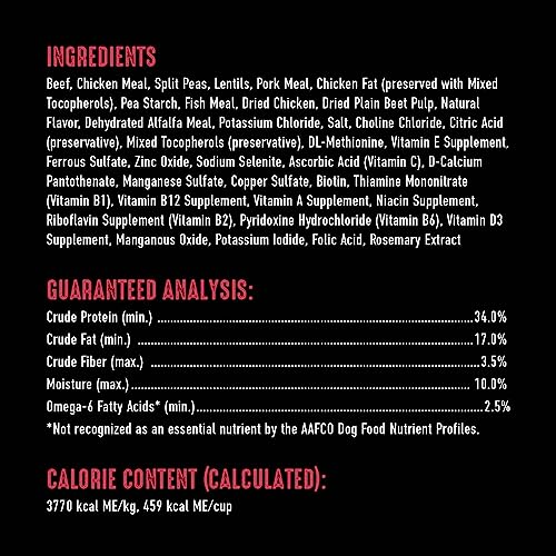 CRAVE Grain Free High Protein Adult Dry Dog Food, Beef, 22 lb. Bag