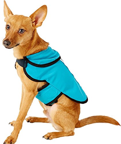 Healers Petcare Teal Small (S) Light Weight Soft Shell/Mesh Back Led Jacket