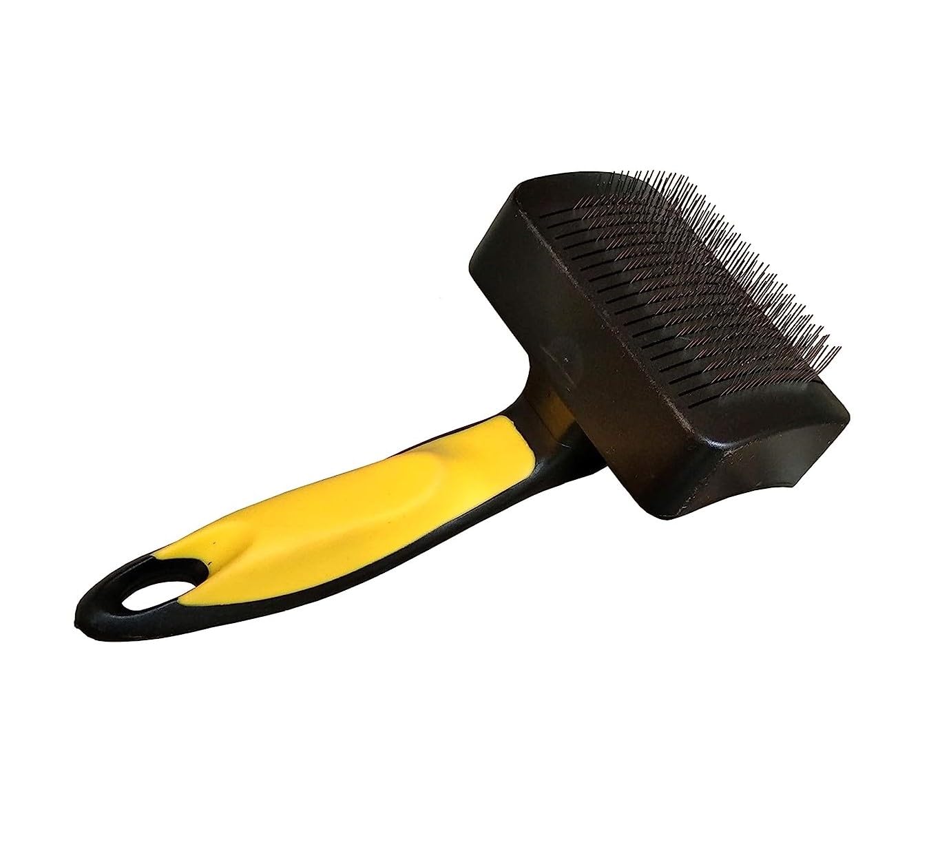 Pet Needs Pet Grooming Slicker Brush For Puppies, Dogs, And Cats  (Yellow Slicker) | Removes Loose Undercoat Mats And Tangled H