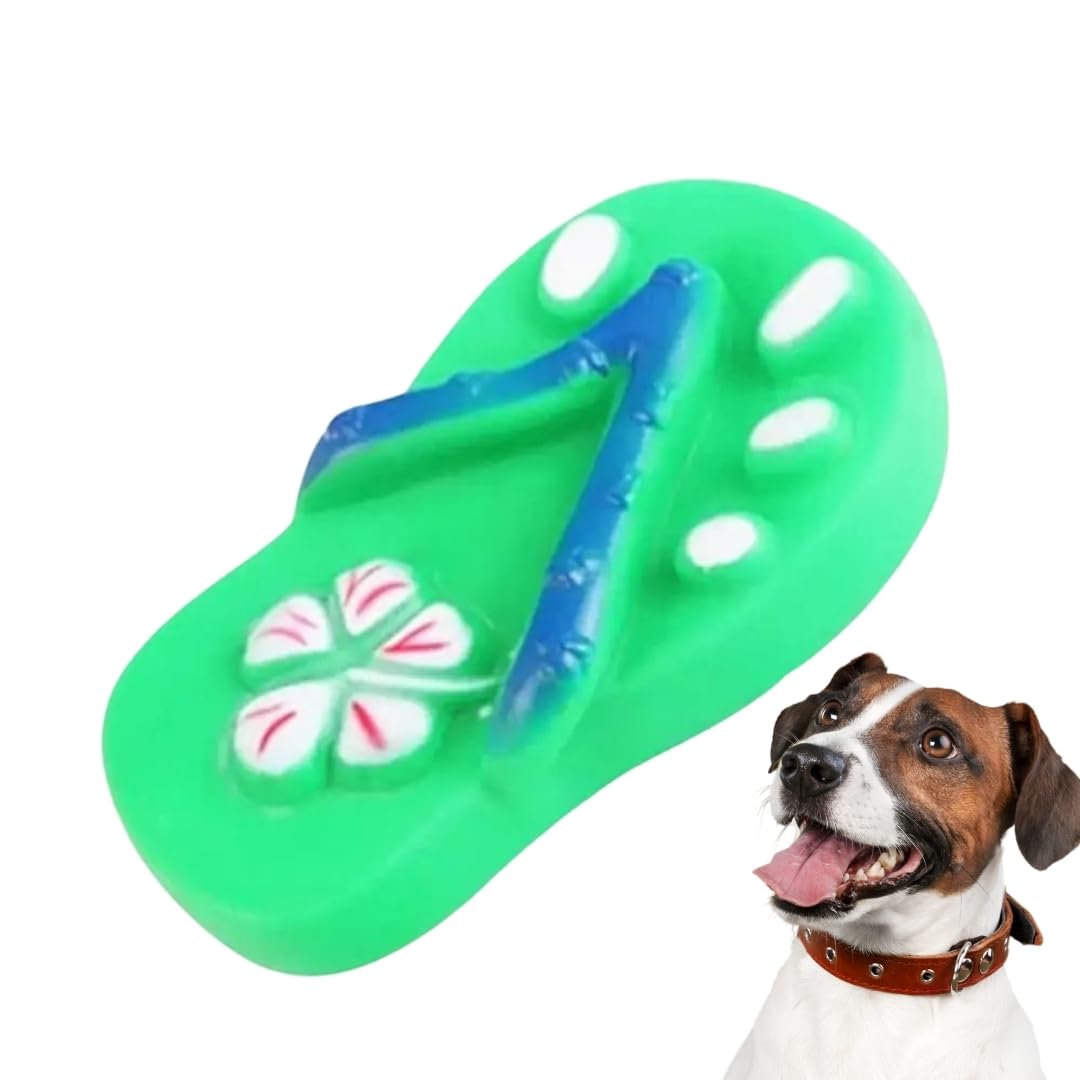 Western Era Durable Rubber Squeaker Toy Shaped Like A Slipper: For Dogs & Cats Who Love To Play | LongLasting | Squeaky Slipper