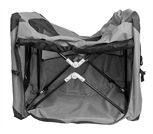 Pet Gear Portable Soft Crate, Extra Small, Ocean Blue, Steel Frame, 21"L x 14.5"W x 14.5"H, Folds for Travel, Includes Comfort Pad &