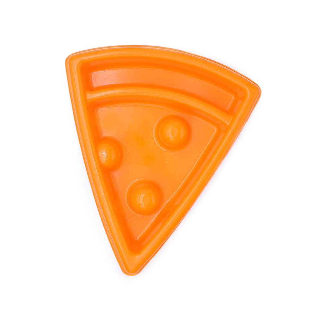 ZippyPaws - Happy Bowl - Slow Feeder Dog Bowl - Up to 10x Slower Eating - Dishwasher Safe, Non Slip - Pizza