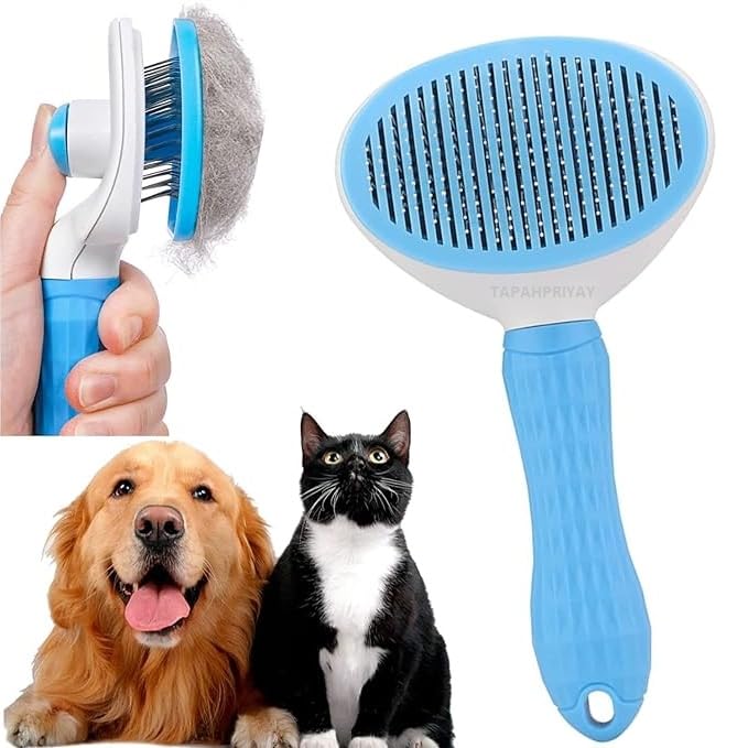 Tapahpriyay Slicker Dog Comb Brush Pet Grooming Brush Daily Use To Clean Loose Fur & Dirt Great For Dogs And Cats With Medium Lo